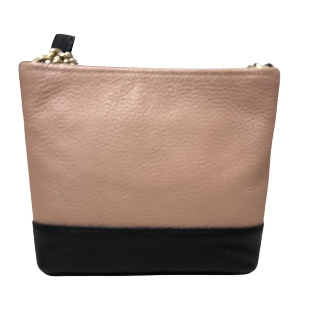 Kate Spade Ellery Crossbody Bag Small‎ Pink Black Pebbled Leather